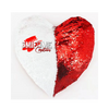 Custom Sequin Heart Shaped Pillow