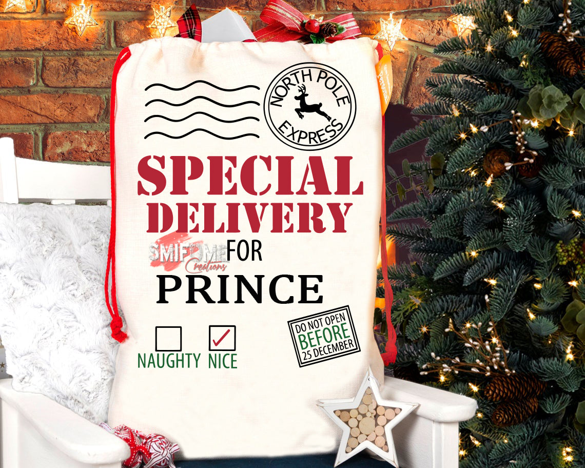 Christmas Santa Sack - Personalized With Name