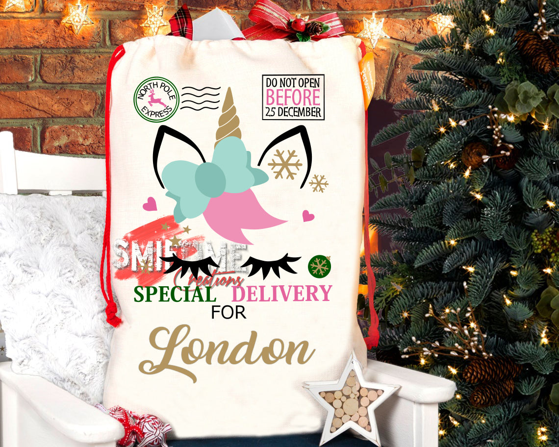 Christmas Santa Sack - Personalized With Name
